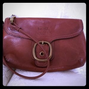 Coach wristlet Brown leather
